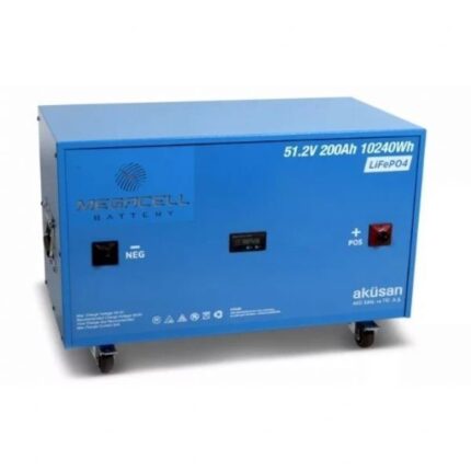 Megacell 51.2V 200 Ah Smart LifePO4 Lityum Demir Fosfat Akü (Haberleşmeli) | Lityum Akü | Aküler | Solar Enerji Marketiniz