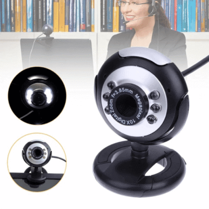 Mikrofonlu Full Hd Webcam Işıklı Kamera 1080p