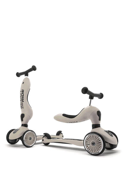 Scoot And Ride - Highwaykick 1 Açık Gri Oturaklı Çocuk Scooter - Çok Renkli